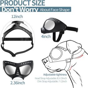 Dog Goggles Big Area Dog Sunglasses,