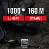 COAST PX15R 1000 Lumen Rechargeable Dual Power IP54 Rated LED Flashlight, 4.7 oz.