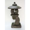 Hi-Line Gifts 23.5" Stone Multi Purpose Pagoda Lantern with Magnetic Door