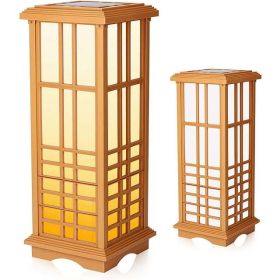 Techko Solar Zen Lantern – Amber or White Light (Height 24.5")