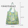 Flower - 3 Pieces Reusable Grocery Bags Foldable Boutique Shopping Bags Portable Merchandise Tote Bags Gift Bags