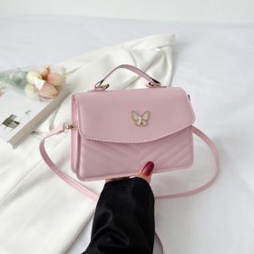 Women's Versatile Simple Fashion Shoulder Messenger Bag (Color: pink)