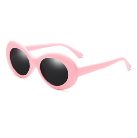 Sunglasses Retro Oval Goggle,vintage Clout Sunglasses Unisex Retro Oval Clout Goggles Sunglasses (Color: pink)