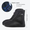 Waterproof Rain Boots Cover, High Rise Anti Slip Shoes Cover With Zipper For Man And Woman