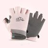 Summer Gloves For Men Cycling Anti UV Women Spring Ice Silk Two Finger Touchscreen Camping Driving Sports Riding Fishing Gloves