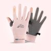 Summer Gloves For Men Cycling Anti UV Women Spring Ice Silk Two Finger Touchscreen Camping Driving Sports Riding Fishing Gloves