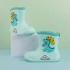 Waterproof Children Rubber Shoes Cute Dinosaur Pattern Water Shoes for Baby Girl Boy Rain Boots Kids Dabble Beach Shoes E10142