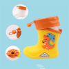 Waterproof Children Rubber Shoes Cute Dinosaur Pattern Water Shoes for Baby Girl Boy Rain Boots Kids Dabble Beach Shoes E10142