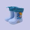 Waterproof Children Rubber Shoes Cute Dinosaur Pattern Water Shoes for Baby Girl Boy Rain Boots Kids Dabble Beach Shoes E10142