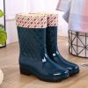 Rain Boots Woman Water Shoes Women Slip On Keep Warm Non-Slip Boots Women Lluvia Boots Washing Shoe Rain Boots For Women d34