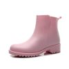 Chelsea Rain Shoes Woman Ankle Rainboots Rubber Boots Non-slip Water Shoes Female Galoshes Overboot for Adult934