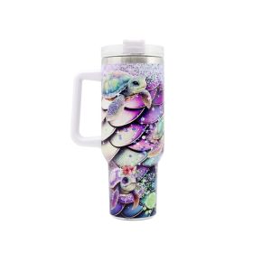 Vacuum Mug 40oz Insulated Mug with Lid & Straw (Type: Insulated Mug, Color: Multi-Color)