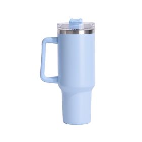 Vacuum Mug 40oz Insulated Mug with Lid & Straw (Type: Insulated Mug, Color: Blue)