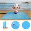 Portable Beach Blanket 4.6' x 6.6' Waterproof Foldable Camping Rug Pocket Sandproof Picnic Mat