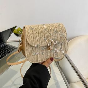 Fashion Personality Summer Straw Woven Bag Girl (Color: Khaki)