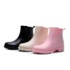 Chelsea Rain Shoes Woman Ankle Rainboots Rubber Boots Non-slip Water Shoes Female Galoshes Overboot for Adult934