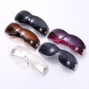 Punk Sports Sunglasses Women Brand Designer Wrap Around Sun Glasses For Men UV400 Goggles Shades One Piece Fashion Eyewear