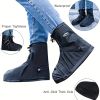 Waterproof Rain Boots Cover, High Rise Anti Slip Shoes Cover With Zipper For Man And Woman