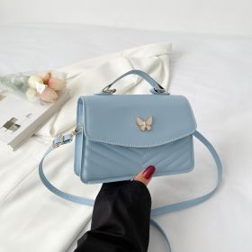 Women's Versatile Simple Fashion Shoulder Messenger Bag (Color: Blue)